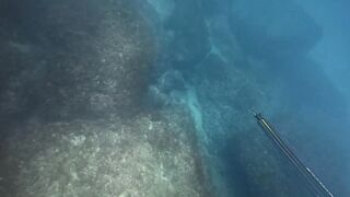 Подводная охота и морская рыбалка в Нетании Израиль на прибрежных плитах