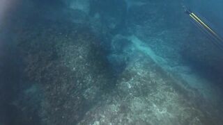 Подводная охота и морская рыбалка в Нетании Израиль на прибрежных плитах