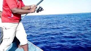 Raa Atoll морская рыбалка на твердом свале по GT и trevally