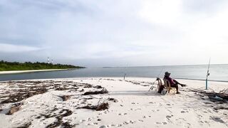 Vaadhoo, Raa Atoll вечерняя лагуна и светлячки на волне