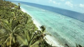 Faafu Atoll Bilehdhoo с воздуха морская рыбалка держится у бровок
