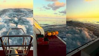 Переход Fuvahmulah → Gaafu Alifu и рыбалка на троллинг по дороге