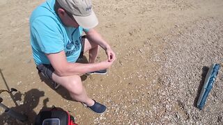 Нетания, Израиль — морская рыбалка с берега и вечерний прибой