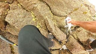 Mirleft Марокко ловля дорады и сибасса спиннингом у каменного плато