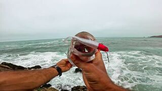 Mirleft Марокко ловля дорады и сибасса спиннингом у каменного плато