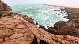 Mirleft Марокко ловля дорады и сибасса спиннингом у каменного плато