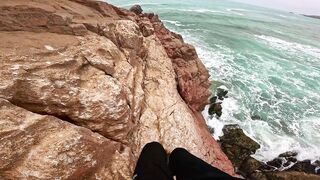 Mirleft Марокко ловля дорады и сибасса спиннингом у каменного плато