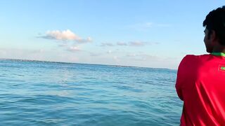 Hulhumale Beach - группер с берега и проверка снастей на Мальдивах
