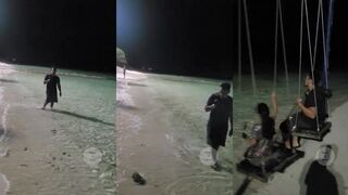 Качели над океаном и отмели Хулхумале: прогулка по фазе 1, волны, свет и чёрно-белые кадры