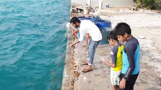 Морская рыбалка на Himmafushi днем: что ловят у рифа и у пирса