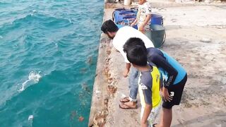 Морская рыбалка на Himmafushi днем: что ловят у рифа и у пирса