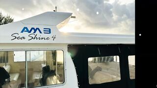 Huraa Island, Maldives: канал, лодки-дони и вечерние силуэты пальм