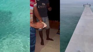 Thulusdhoo дневник туриста и рыбалка вечером на песчаной косе