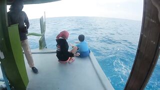 Диффуши район — рыбалка с дони: сумерки, фонари на лагуне и шквалы на подходе