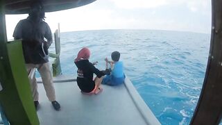 Диффуши район — рыбалка с дони: сумерки, фонари на лагуне и шквалы на подходе