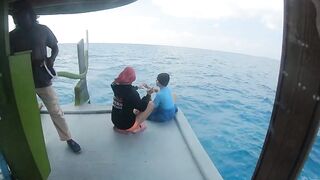 Диффуши район — рыбалка с дони: сумерки, фонари на лагуне и шквалы на подходе