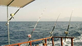 Girne, Kyrenia — рыбалка в Северном Кипре у крепости и марины