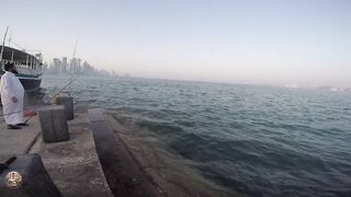 Doha Corniche — shore jigging: рыбалка в День отца удалась?