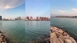 The Pearl, Doha — пляж, отели и рыбалка у набережной, разрешено ли?