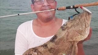 Al Safliya Island, Doha — лапу-лапу 5 кг: морская рыбалка в Катаре!