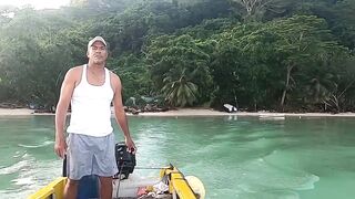 Сейшелы: морская рыбалка на лодке с местными, фильм №2