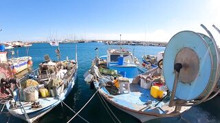 Zygi, Larnaca, Cyprus, прогулка по марине и рыбалка у пирса