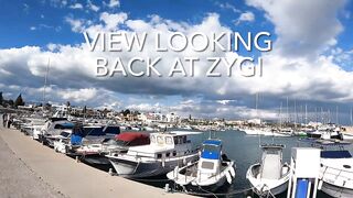 Zygi, Larnaca, Cyprus, прогулка по марине и рыбалка у пирса