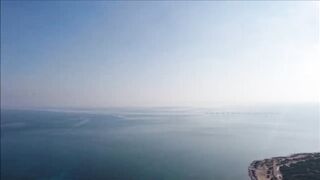 Potamos Liopetriou — рыбацкое укрытие с воздуха, обзор акватории