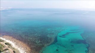 Potamos Liopetriou — рыбацкое укрытие с воздуха, обзор акватории