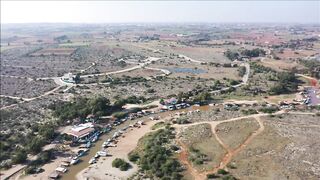 Potamos Liopetriou — рыбацкое укрытие с воздуха, обзор акватории