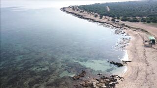 Potamos Liopetriou — рыбацкое укрытие с воздуха, обзор акватории