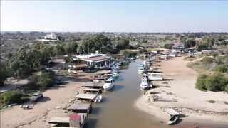 Potamos Liopetriou — рыбацкое укрытие с воздуха, обзор акватории