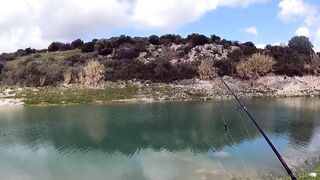 Evretou Dam - бассовая рыбалка на Кипре: приманки и рельеф
