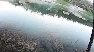 Asprokremmos, Cyprus — бассы на джиг: рельеф, ветер и тени дамбы