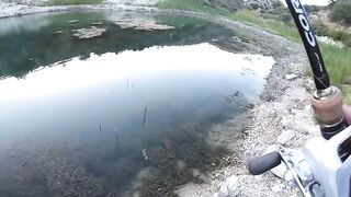 Asprokremmos, Cyprus — бассы на джиг: рельеф, ветер и тени дамбы