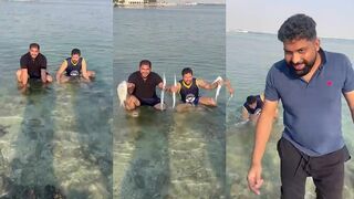 Al Khor #fishing — морская рыбалка в Аль-Хоре, проверяем припай у волнореза