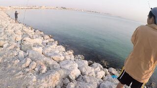 Al Wakrah, Qatar — hook fishing у пирса: прилив, оснастка, клев