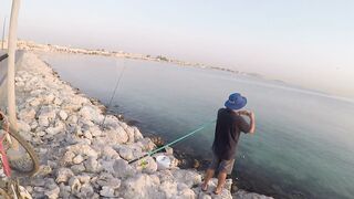 Al Wakrah, Qatar — hook fishing у пирса: прилив, оснастка, клев