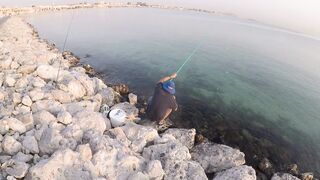 Al Wakrah, Qatar — hook fishing у пирса: прилив, оснастка, клев