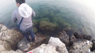 Al Wakrah — hook fishing: рыбалка в доке на закате