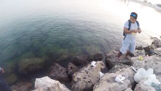 Al Wakrah — hook fishing: рыбалка в доке на закате