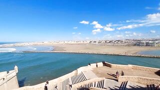 Rabat, Morocco — рыбалка в Атлантике: прибой, свалы и ветер