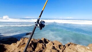 Rabat, Morocco — рыбалка в Атлантике: прибой, свалы и ветер