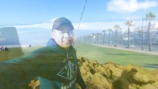 Rabat, Morocco — рыбалка в Атлантике: прибой, свалы и ветер