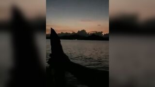 La Digue, Seychelles — закат, двойной сход и снова поклёвка