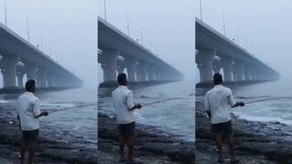 Мумбаи: атмосферная рыбалка у набережной и лодок на закате