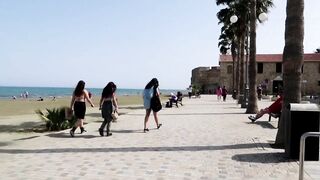 Larnaca, Finikoudes Promenade - рыбалка у старого замка