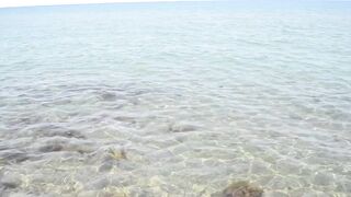 Larnaca, Finikoudes — кальмары у берега ночью на свет