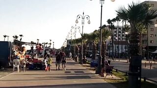 Larnaca, Finikoudes — прогулка по набережной и клев у пирса