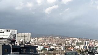 Кипр, Ladies Mile Beach, дождь и рыбалка у мола